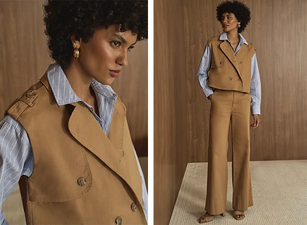 Outfit em tons terrosos