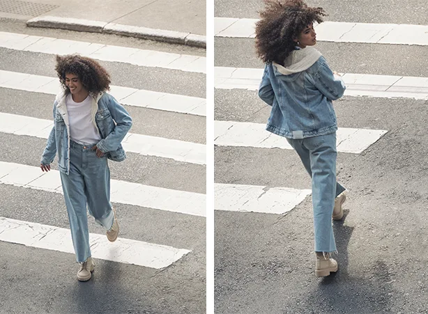 Combo de jeans com camiseta branca Combo de jeans com camiseta branca