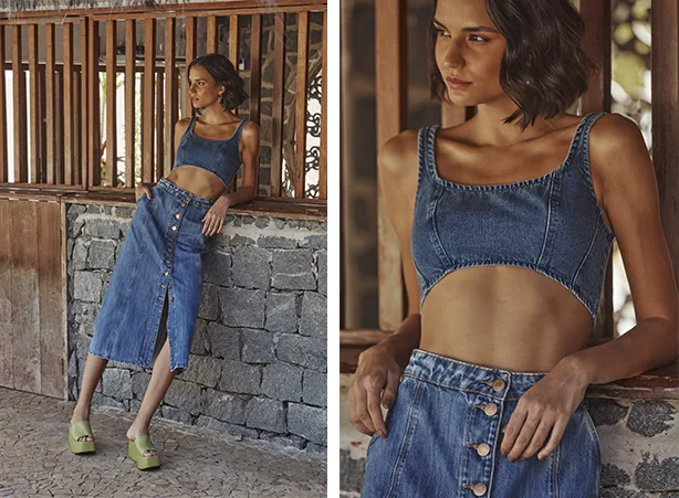 Looks com saia midi e blusa