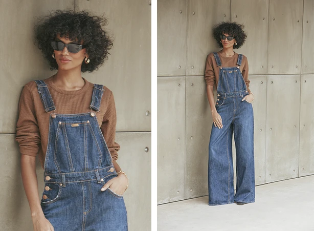 Inspiração street com jardineira jeans Inspiração street com jardineira jeans