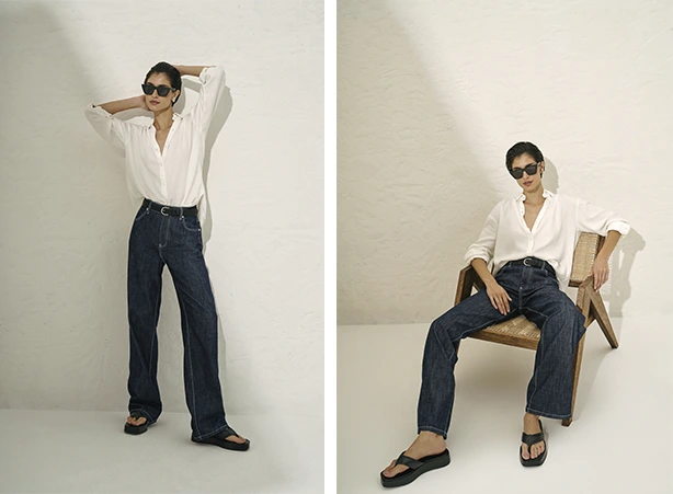 Look despojado com camisa branca Look despojado com camisa branca