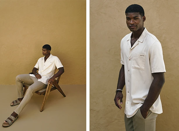 Proposta de traje casual chic e calça chino Proposta de traje casual chic e calça chino