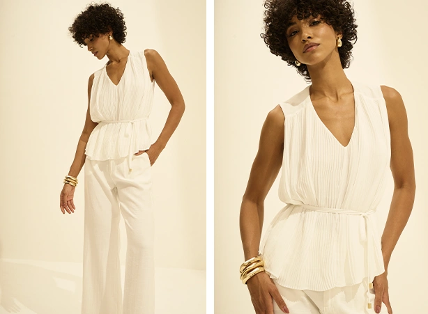 Produção feminina all white Produção feminina all white