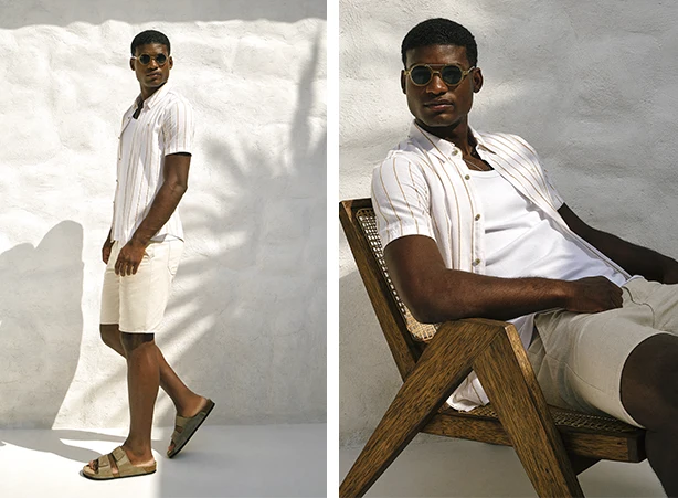 Look masculino casual com um toque de sofisticação Look masculino casual com um toque de sofisticação