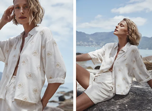 Looks com camisa de manga curta e short