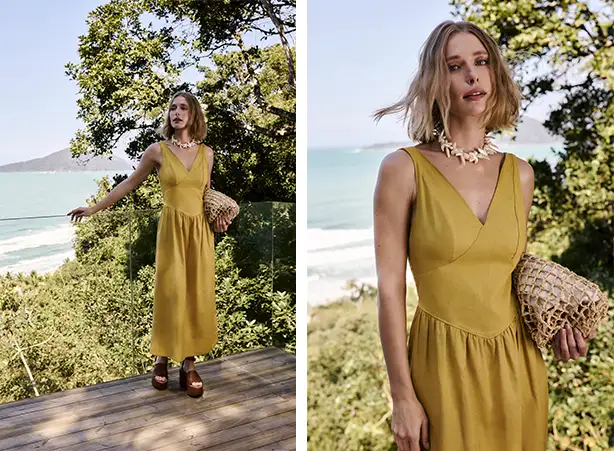 Cores para o Ano Novo: look amarelo