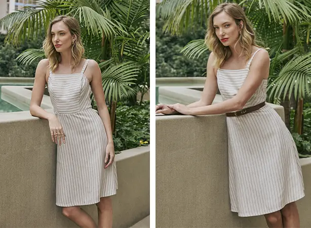 Looks com listras minimalistas Looks com listras minimalistas