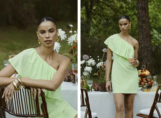 Repertório de vestidos curtos da moda desta temporada Repertório de vestidos curtos da moda desta temporada