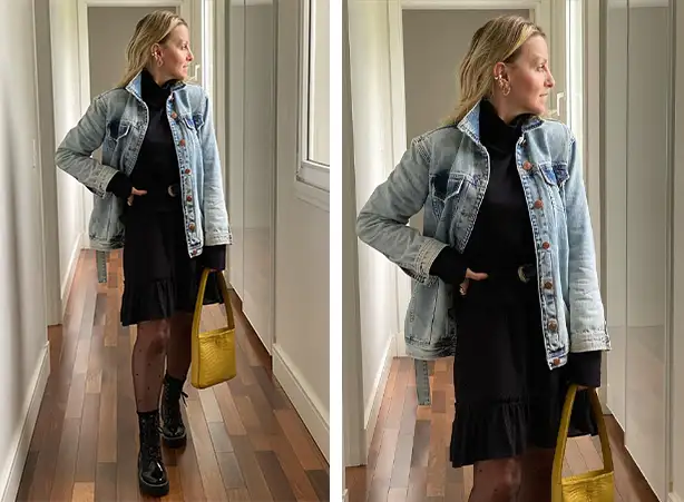 Look feminino com jaqueta jeans Look feminino com jaqueta jeans