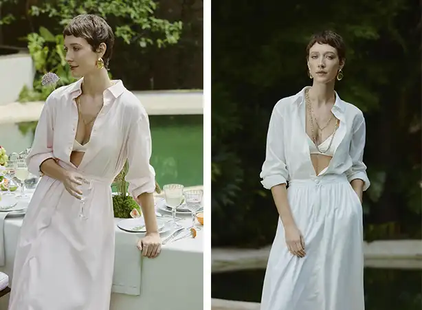 Looks femininos para festas com camisa e saia midi Looks femininos para festas com camisa e saia midi