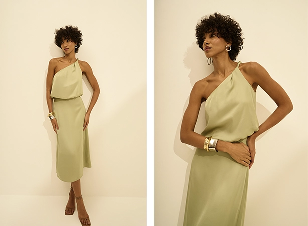 Looks para festa com conjunto acetinado Looks para festa com conjunto acetinado