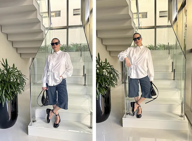 Looks femininos com camisa masculina