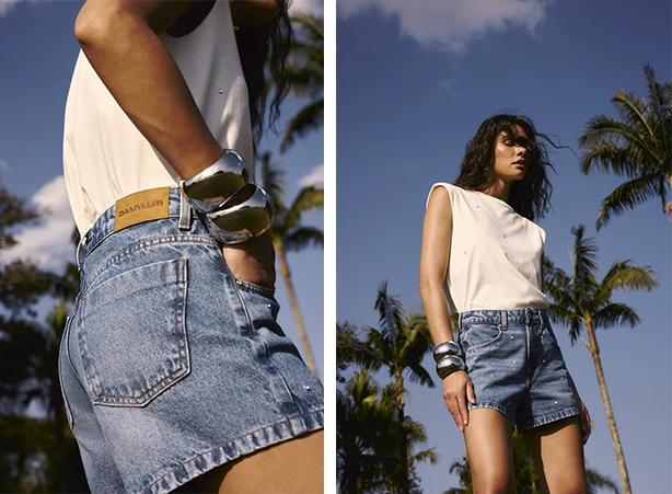 Looks de verão com short jeans