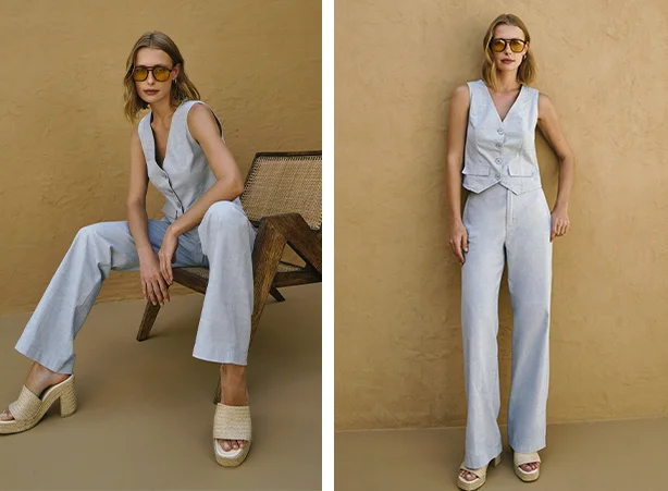 Look com conjunto jeans