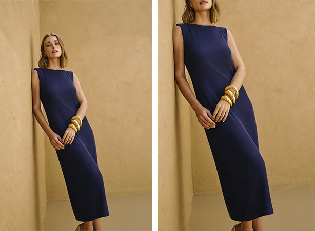 Modelos de vestidos soltos em comprimento midi Modelos de vestidos soltos em comprimento midi