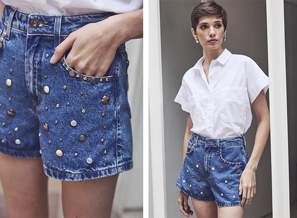 Look com short jeans Look com short jeans