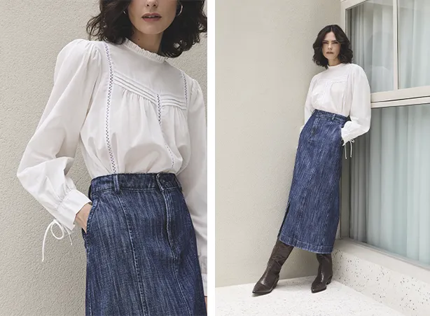 Looks com saia e blusa