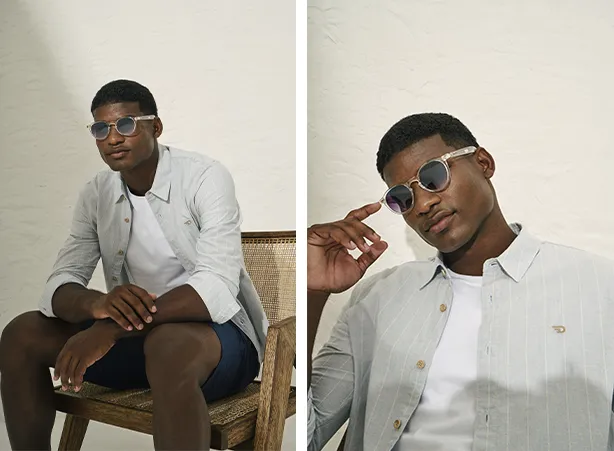 Outfit masculino com camisa e camiseta Outfit masculino com camisa e camiseta