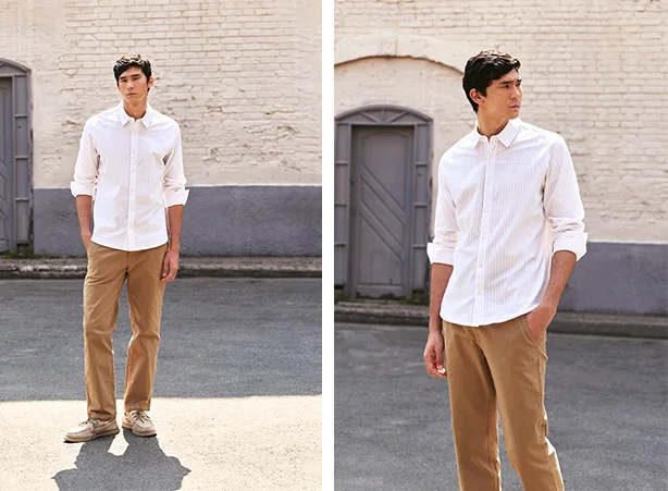 Look elegante com camisas masculinas estilosas