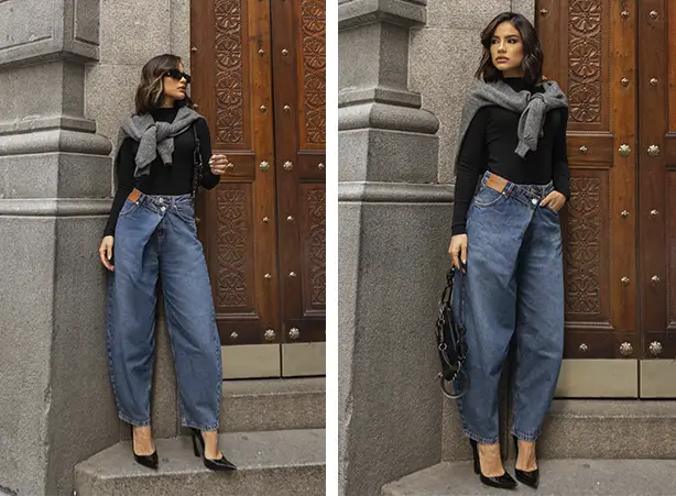 Como usar calça barrel jeans Como usar calça barrel jeans