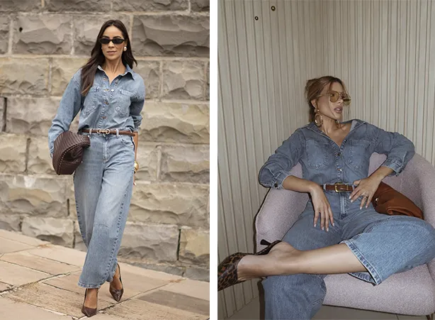 Looks para trabalhar em all denim Looks para trabalhar em all denim