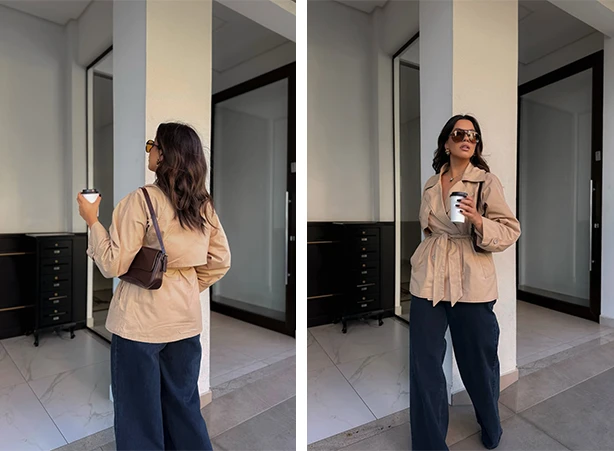 Look com trench coat bege
