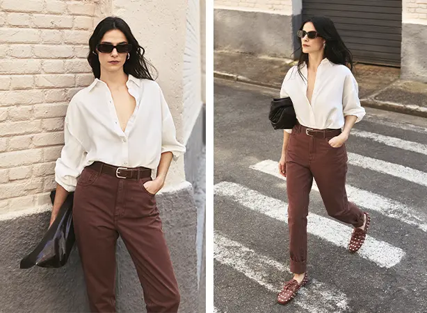 Looks com camisa social feminina Looks com camisa social feminina