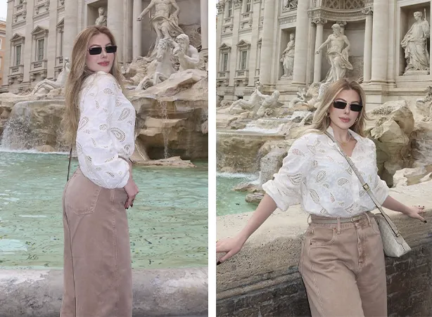 Inspirações de looks com camisa bordada Inspirações de looks com camisa bordada