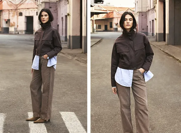 Looks femininos estilosos com camadas Looks femininos estilosos com camadas