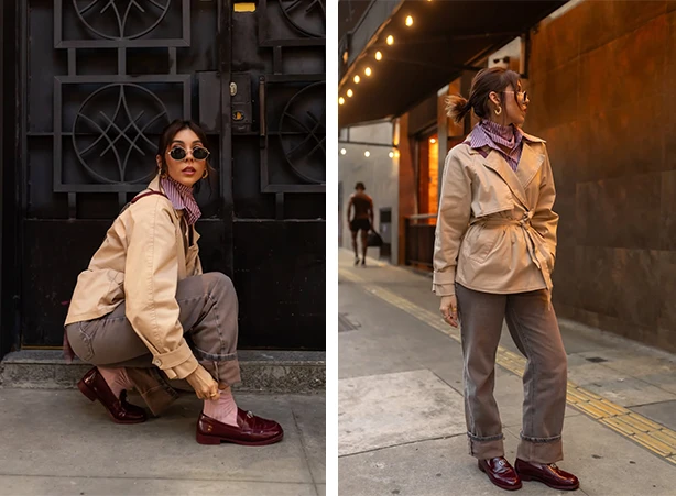 Looks de frio com camisa e casaco
