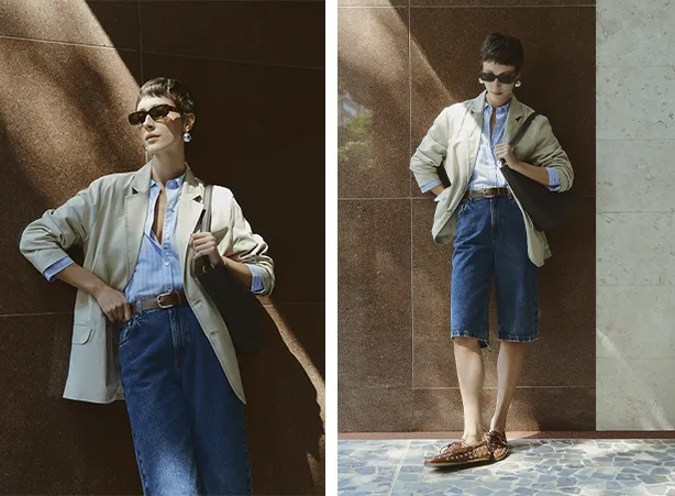 Look feminino com bermuda e camisa Look feminino com bermuda e camisa