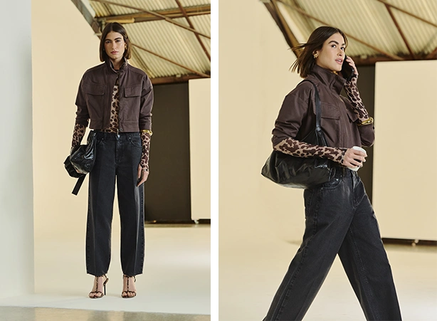 Look com blusa em animal print