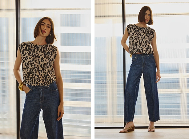 Produção com calça jeans para o dia das mães