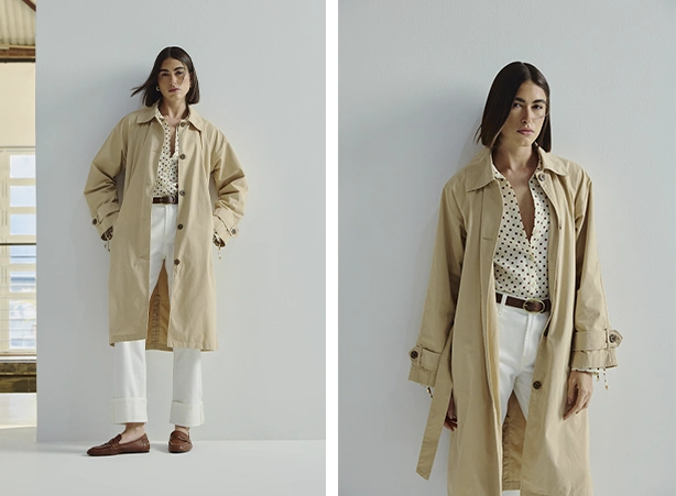 Look de Dia das Mães com trench coat