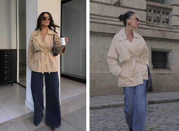 Looks com trench coat