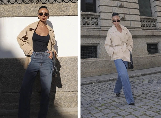 Look de outono com trench coat Look de outono com trench coat