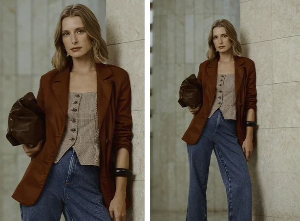Como usar blazer com calça jeans