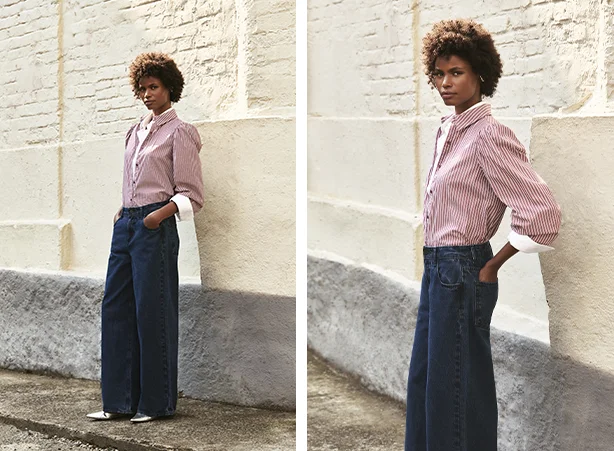 Visual mais elaborado para o trabalho com calça jeans Visual mais elaborado para o trabalho com calça jeans