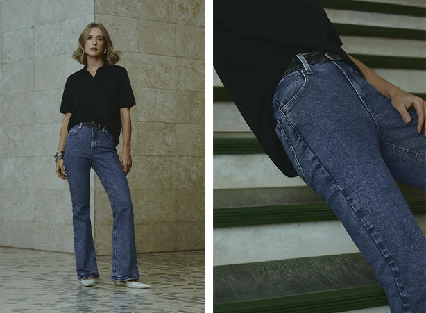 Look com calça jeans e polo básica Look com calça jeans e polo básica