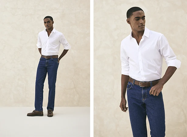 Como usar camisa masculina em algodão peruano