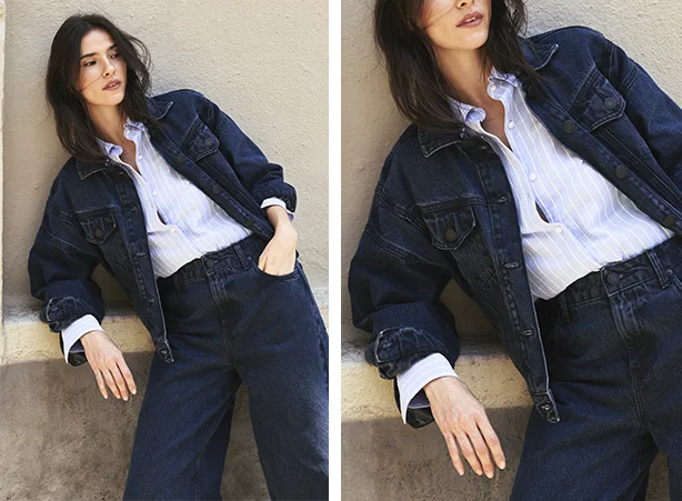 Looks com jaqueta jeans e camisa branca