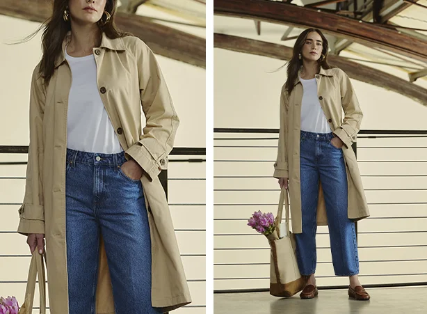 Looks com trench coat