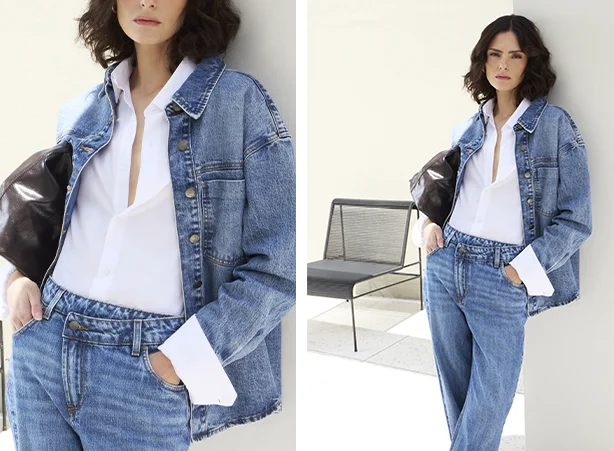 Look feminino com jaqueta e calça jeans