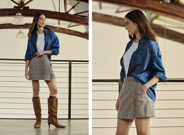 Combinação com branco e jeans