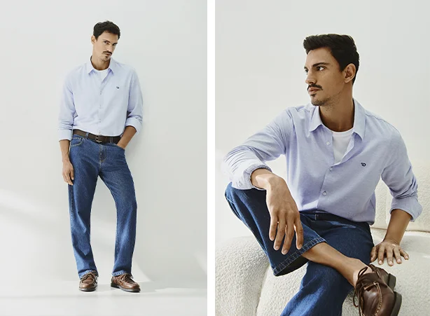 Calça jeans masculina na moda Calça jeans masculina na moda