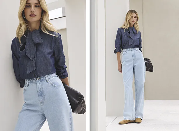Looks com camisa e calça jeans feminina