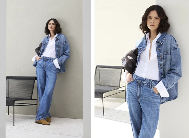 Look feminino jeans com camisa branca