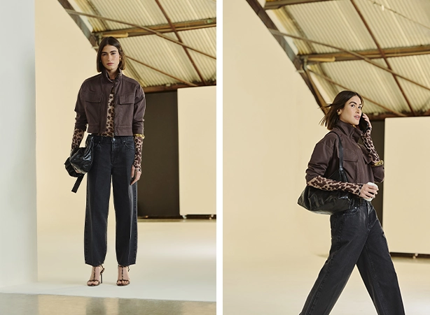 Estilos de roupas com blusa em animal print