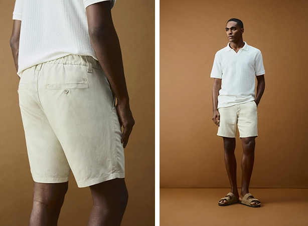 Estilos de roupas casuais com polo branca
